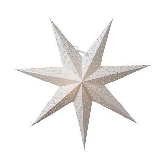 Świąteczna gwiazda papierowa Helsinki 60cm biała 